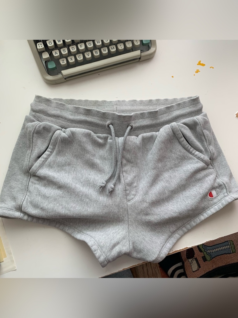 Champion Gray Terry Drawstring Women' Shorts